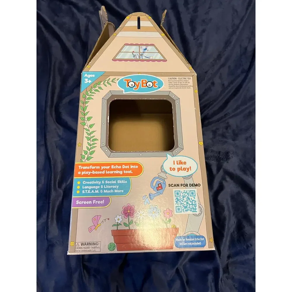 SayKids ToyBot STEAM Robot Plush Alexa Echo Dot Learning Toy Complete NWT